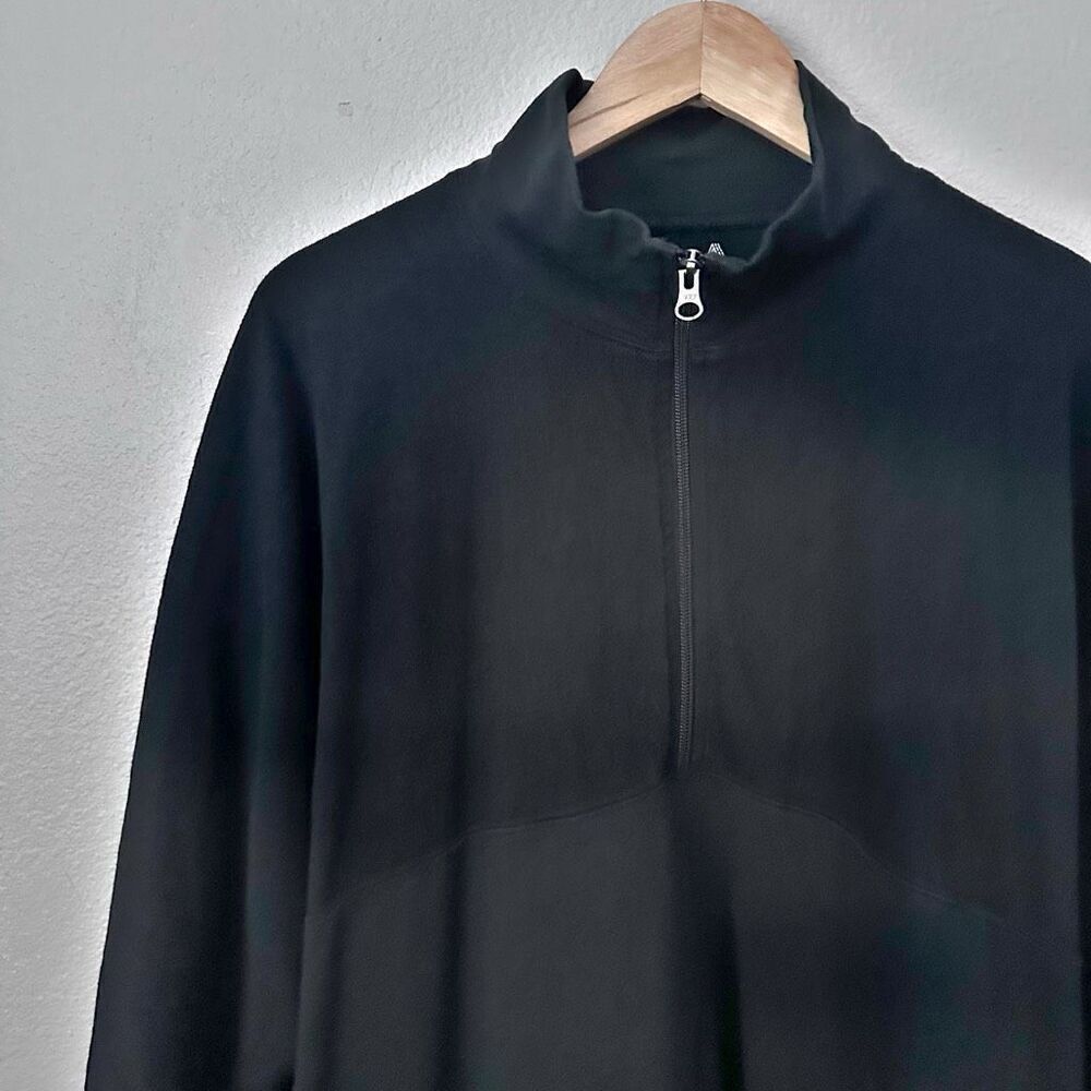 ABLE | Black Pullover Half-zip Sweatshirt Jacket Zipper Oversized‎ | Size 1X